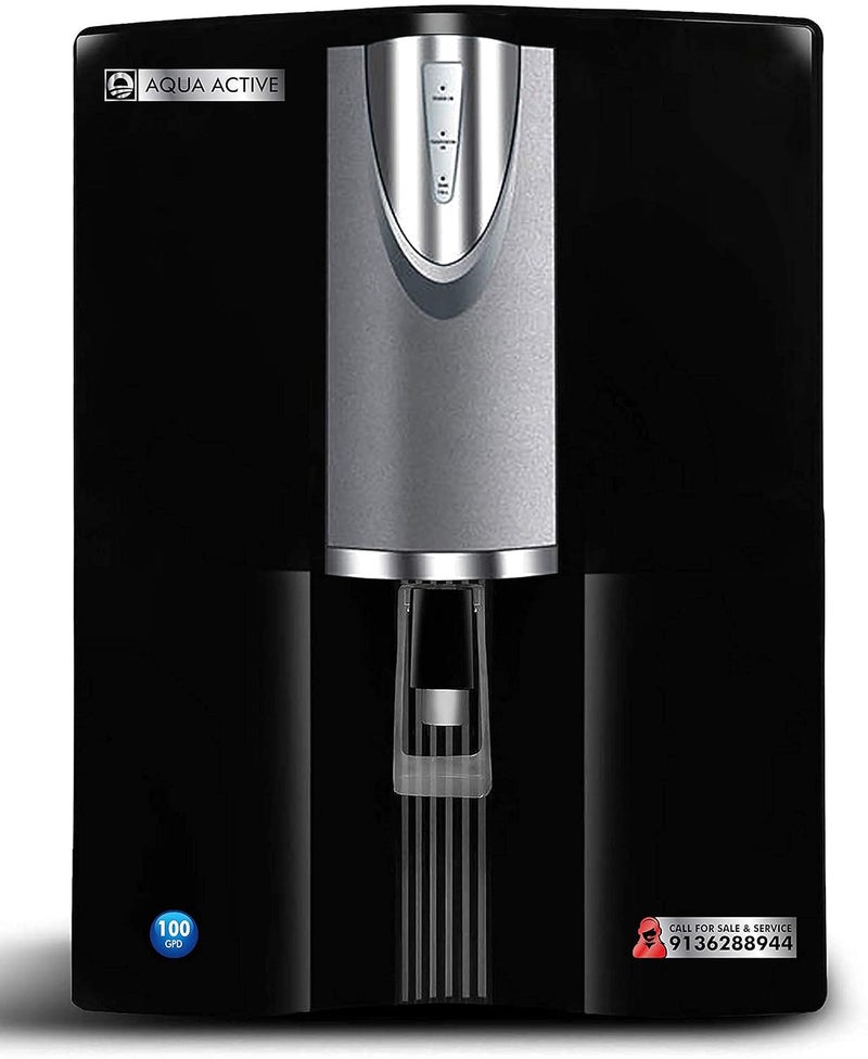 Aqua Active Copper RO Water Reverse Osmosis 100GPD Water Filtration System 14 Stage RO UVMinAlkalineCU Water Filter with ABS Tank Active and Inactive Carbon Filter with Pre Filter  - Image 1