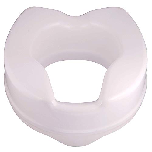 PAXMAX Commode height Raiser/Toilet Seat Elevator riser without Lid plastic, portable, lightweight extender commode seat (White, 6 Inch) - Image 3