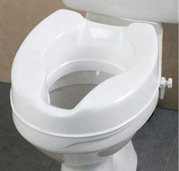 PAXMAX Commode height Raiser/Toilet Seat Elevator riser without Lid plastic, portable, lightweight extender commode seat (White, 6 Inch) - Image 5