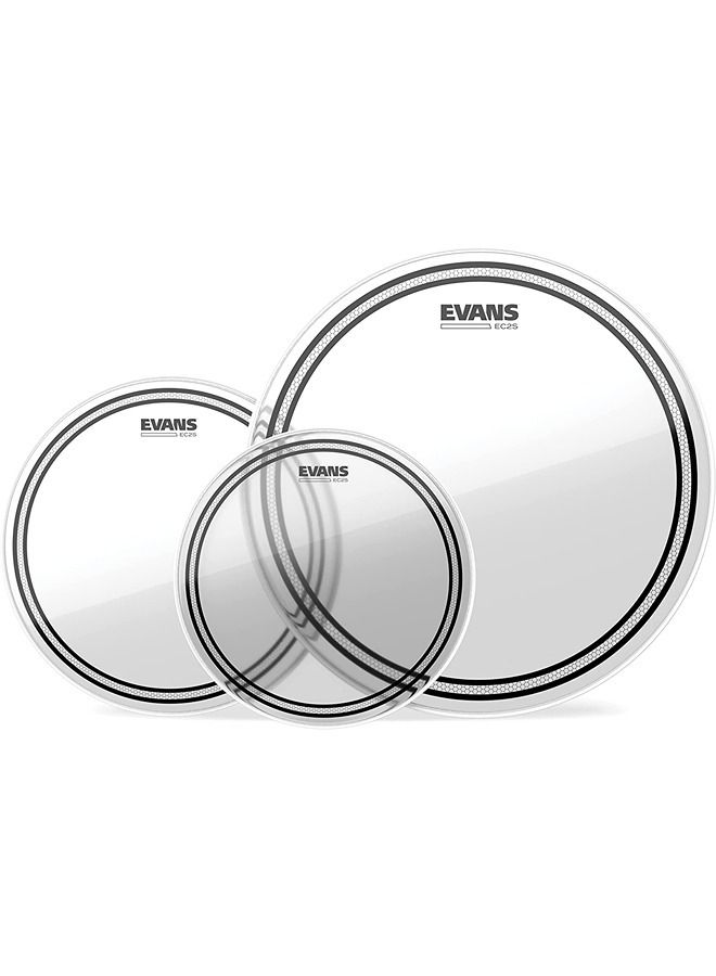 Evans EC2 Tompack, Clear, Rock (10 inch, 12 inch, 16 inch) - Image 2