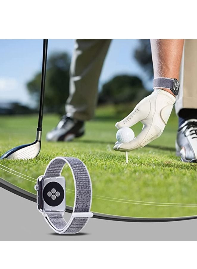 Replacement Band For Apple Watch Series 5/6/7 42/44/45mm Silver - Image 2