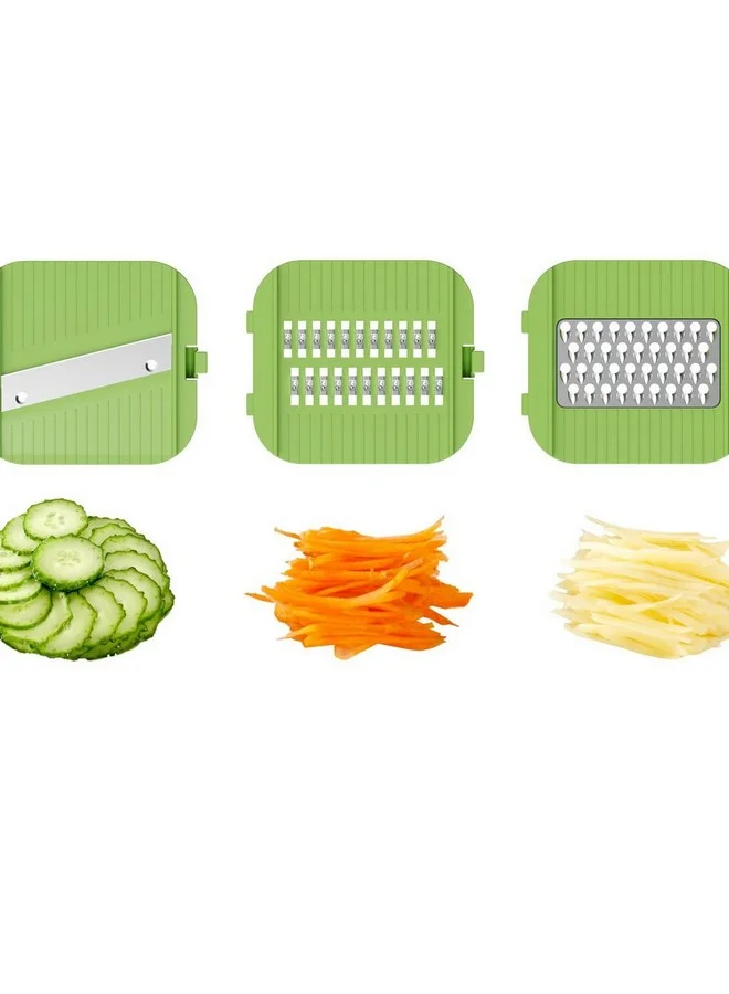 PARFAIT Multifunctional Grater and Slicer Set Green and Clear 0.8 L B853