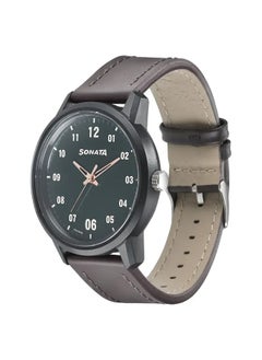Sonata Men's Analog Round Shape Leather Wrist Watch - 77085PL02 - 52.15 Mm  - Image 2