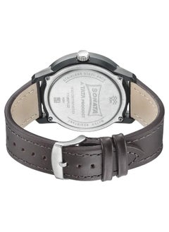 Sonata Men's Analog Round Shape Leather Wrist Watch - 77085PL02 - 52.15 Mm  - Image 4