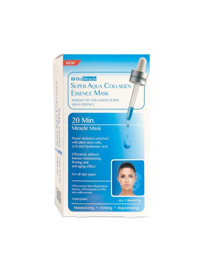 BioMiracle Bio-Miracle Super Aqua Collagen Essence Mask, 10 Count  - Image 1