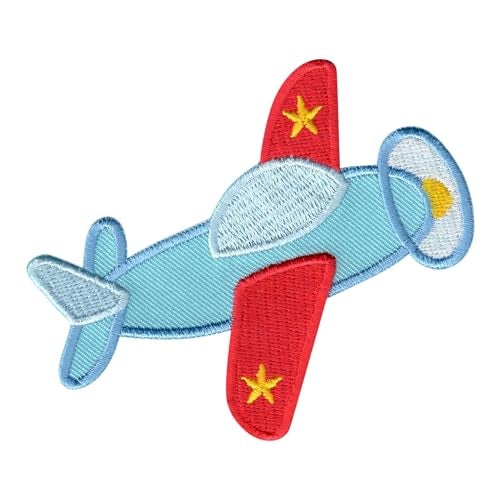 PatchMommy Airplane Patch Plane, Iron On/Sew On - Appliques for Kids Children - Image 1