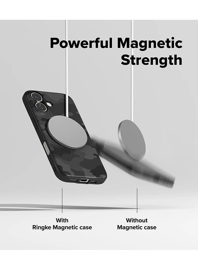 Ringke Onyx Magnetic For iPhone 17 Case [For MagSafe] Enhanced Grip Tough Flexible TPU Shockproof Rugged TPU Bumper Drop Protection Phone Cover - Camo Black - Image 4
