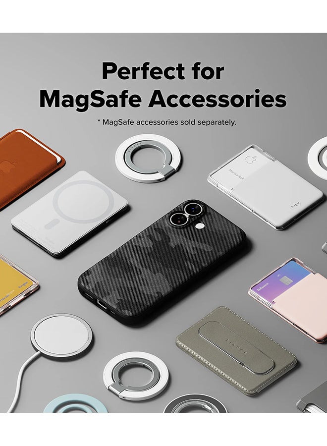 Ringke Onyx Magnetic For iPhone 17 Case [For MagSafe] Enhanced Grip Tough Flexible TPU Shockproof Rugged TPU Bumper Drop Protection Phone Cover - Camo Black - Image 3