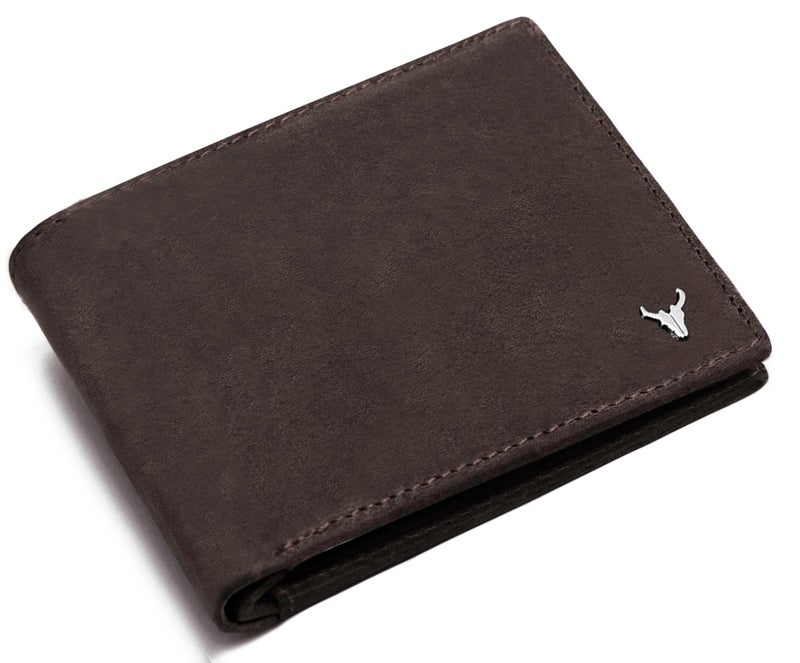 NAPA HIDE Top Grain Genuine Leather Wallet for Men (BROWNHUNTER) - Image 2