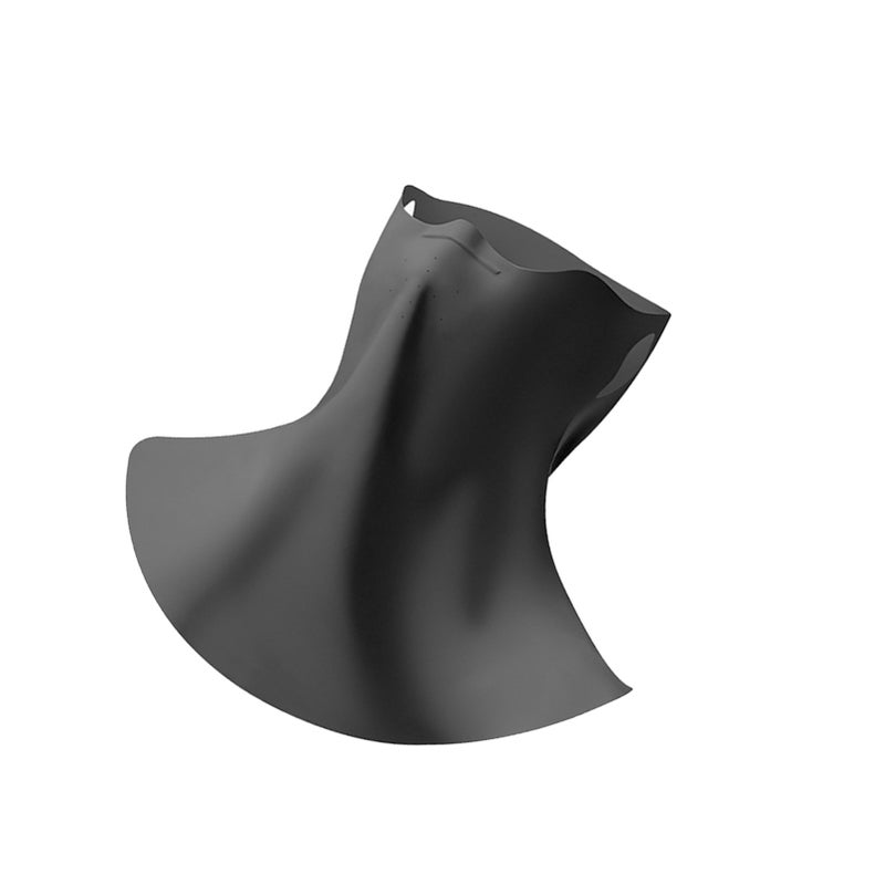 Riding Face Mask Sun Guard Neck Gaiter UPF50+ Lightweight Breathable for Men Women Summer Black - Image 2