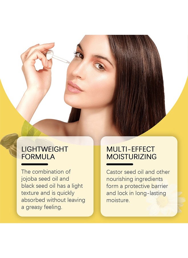 OUHOE - Frankincense Infused Face Oil,Frankincense Resin Infused Oil For Face,Organic Black Seed Castor & Jojoba Oils,Frankincense Resin Oil Essential,Cold Pressed Serum Anti-Aging Wrinkle 30ml - Image 1