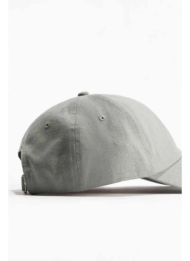 اتش اند ام Linen-blend cap