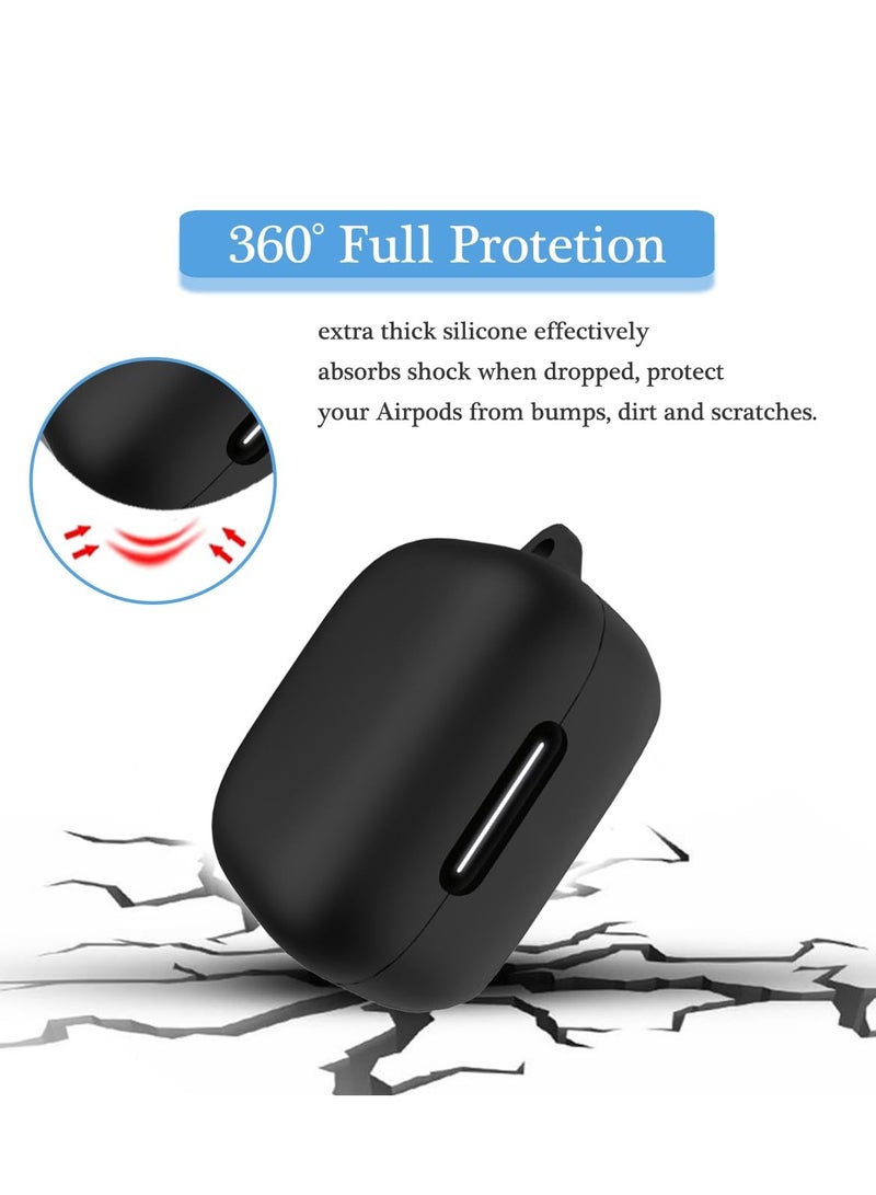 Silicone Case Cover Compatible with Anker Soundcore P30i True Wireless Earbuds, Protective Earphones Skin Cover with Keychain Hook, Charging Port Accessible, Front LED Visible  - Image 3