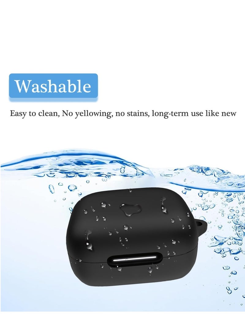 Silicone Case Cover Compatible with Anker Soundcore P30i True Wireless Earbuds, Protective Earphones Skin Cover with Keychain Hook, Charging Port Accessible, Front LED Visible  - Image 5