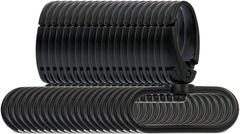 BIKICOCO 1-1/2'' Swivel Trigger Lever Push Gate Snap Hook Lobster Claw Clasp Spring Loaded Clip, Oval Ring Ended - Pack of 20 - Image 1