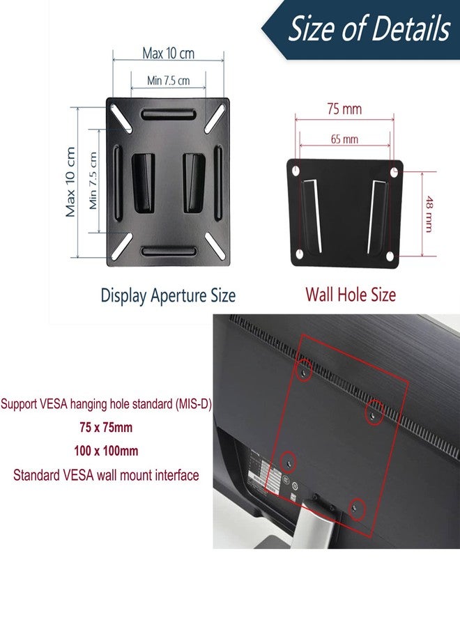 Bewinner TV Wall Mount for 14-32in LCD TV Aluminium Alloy Wall Bracket for Home, Business Large Load Solid Support Wall TV Mount - Image 3
