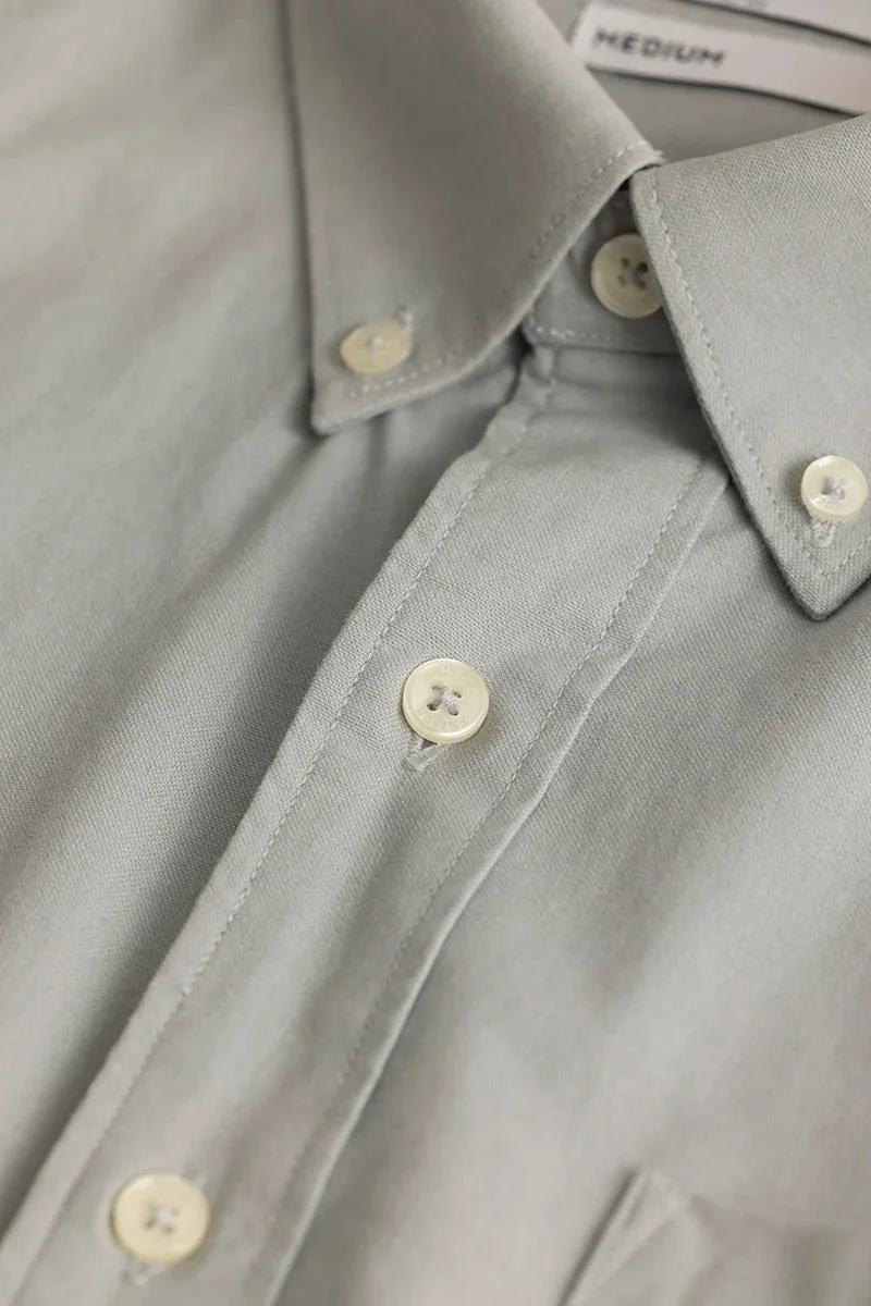 SNITCH Shirtolo Plain Light Grey Shirt