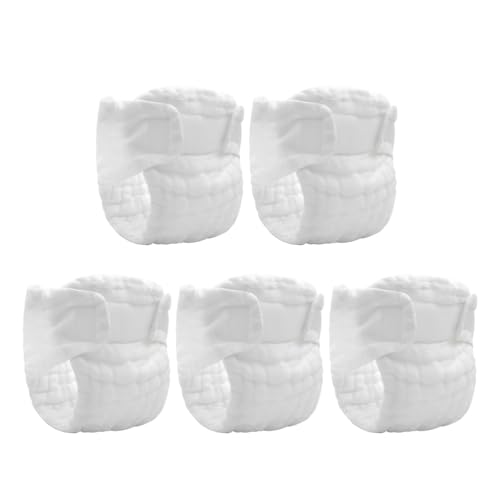 ULDIGI Washable Cloth Diapers for Newborns Reusable Baby Diaper Pants LeakResistant Breathable Infant Night Use 5Pack - Image 1