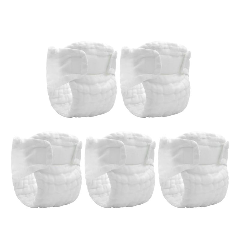 ULDIGI Washable Cloth Diapers for Newborns Reusable Baby Diaper Pants LeakResistant Breathable Infant Night Use 5Pack - Image 2