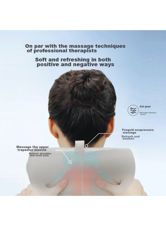 JD.com Jd Jingzao Cervical Massage Pillow, Shoulder And Neck Massager, U-shaped Massage Pillow, Shoulder And Neck Massager, Cervical Massage Pillow, Birthday Gift For Women  - Image 3