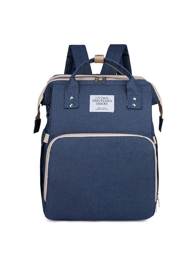 MIXDE Mommy bag, large capacity, mother, baby, baby. Mommy goes out, multifunctional folding bed bag, backpack, backpack, shoulders - Image 2