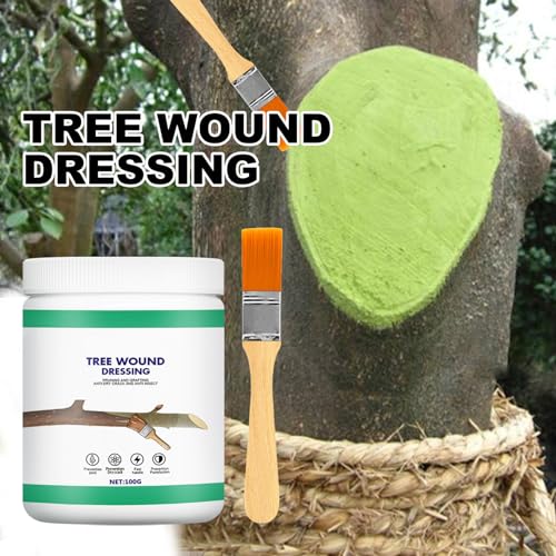 Zriechs Tree Wound Pruning Sealer, Tree Wound Dressing with Brush, Tree Wound Sealer Healing Paste,Quick Recovery of Tree and Bonsai (1 PCS) - Image 2