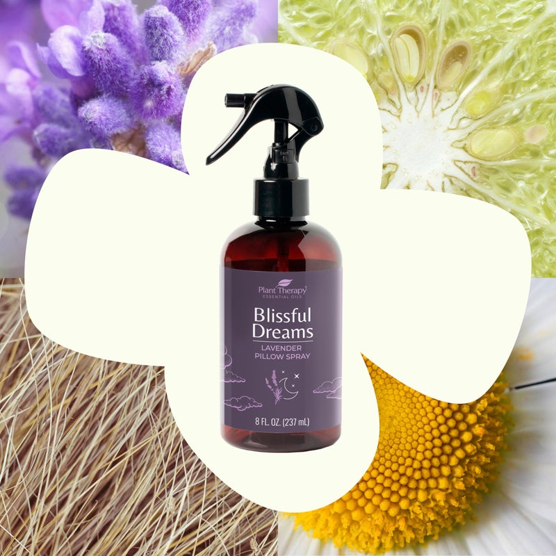 Plant Therapy Blissful Dreams Lavender Pillow and Linen Mist and Room Spray, for Relaxation & Sleep, Powered by Essential Oils Like Lavender & Roman Chamomile, Aromatherapy Sleep Spray, 8 oz - Image 3