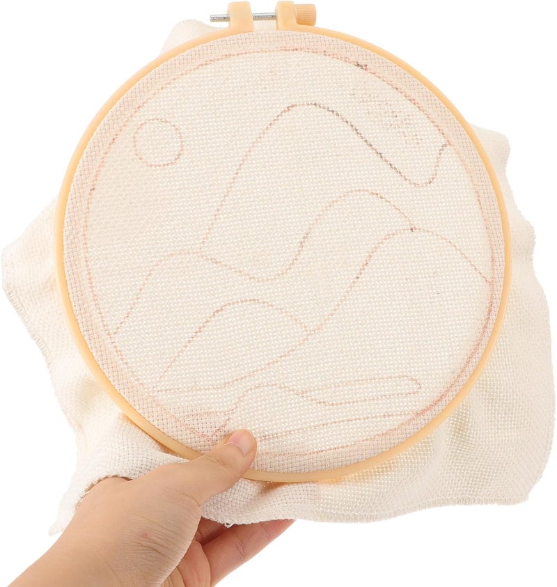 BESTonZON Punch Needle Kit for Beginners and DIY Craft Making Set with 20cm Embroidery Hoop, Fabric, Wool Yarn, and Wooden Punch Needle Tool for Needlework Embroidery Projects - Image 4