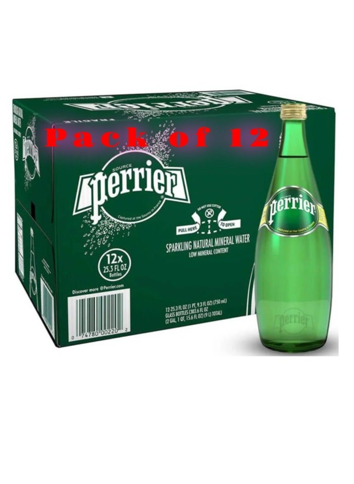 Perrier SPARKLING MINERAL WATER 12 x 750ml - Image 1