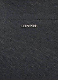 CALVIN KLEIN Women's Medium Crossbody Tote Bag - faux leather, Black  - Image 4