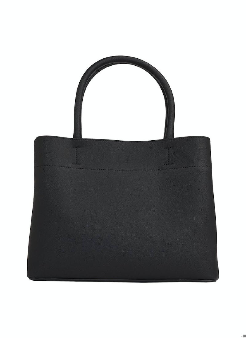 CALVIN KLEIN Women's Medium Crossbody Tote Bag - faux leather, Black  - Image 3