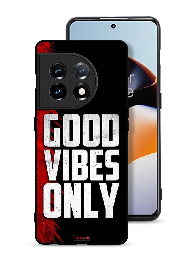 Tolwak OnePlus 11 5G Protective Case Cover Good Vibes Only - Image 1