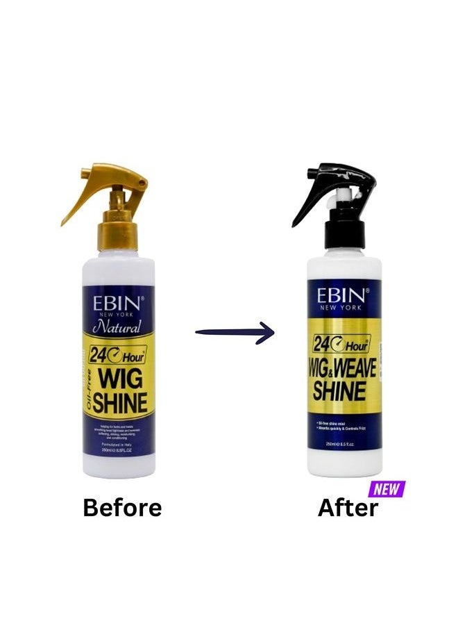 EBIN NEW YORK 24 HOUR Synthetic and Human Wig Shine Spray | Revitalizes & Refreshes | Cleanses & Extends Lifespan of Wigs & Hairpieces | Soft & Fresh Leave-In Conditioner | Cruelty Free, Vegan friendly with Argan a  - Image 3