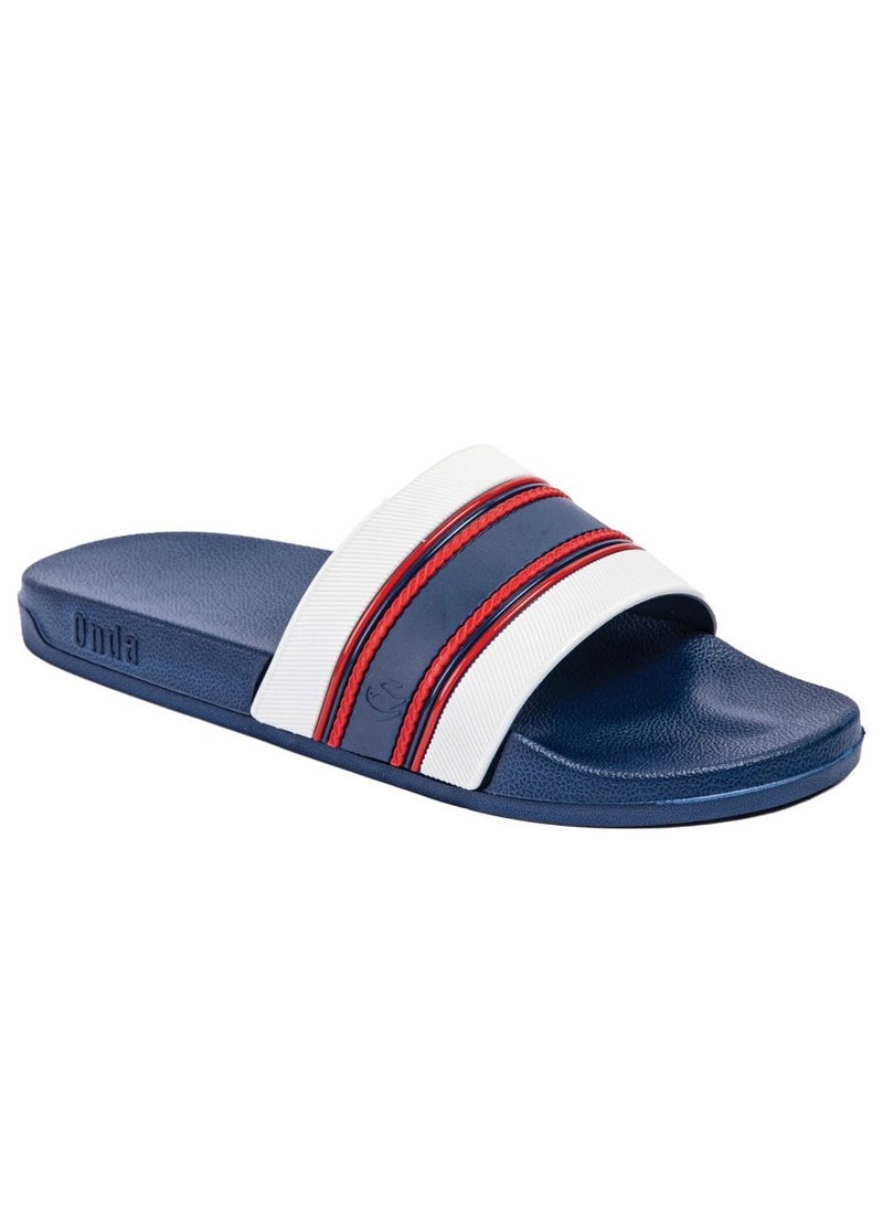 Onda Ajax Navy & White slide slipper - Image 2