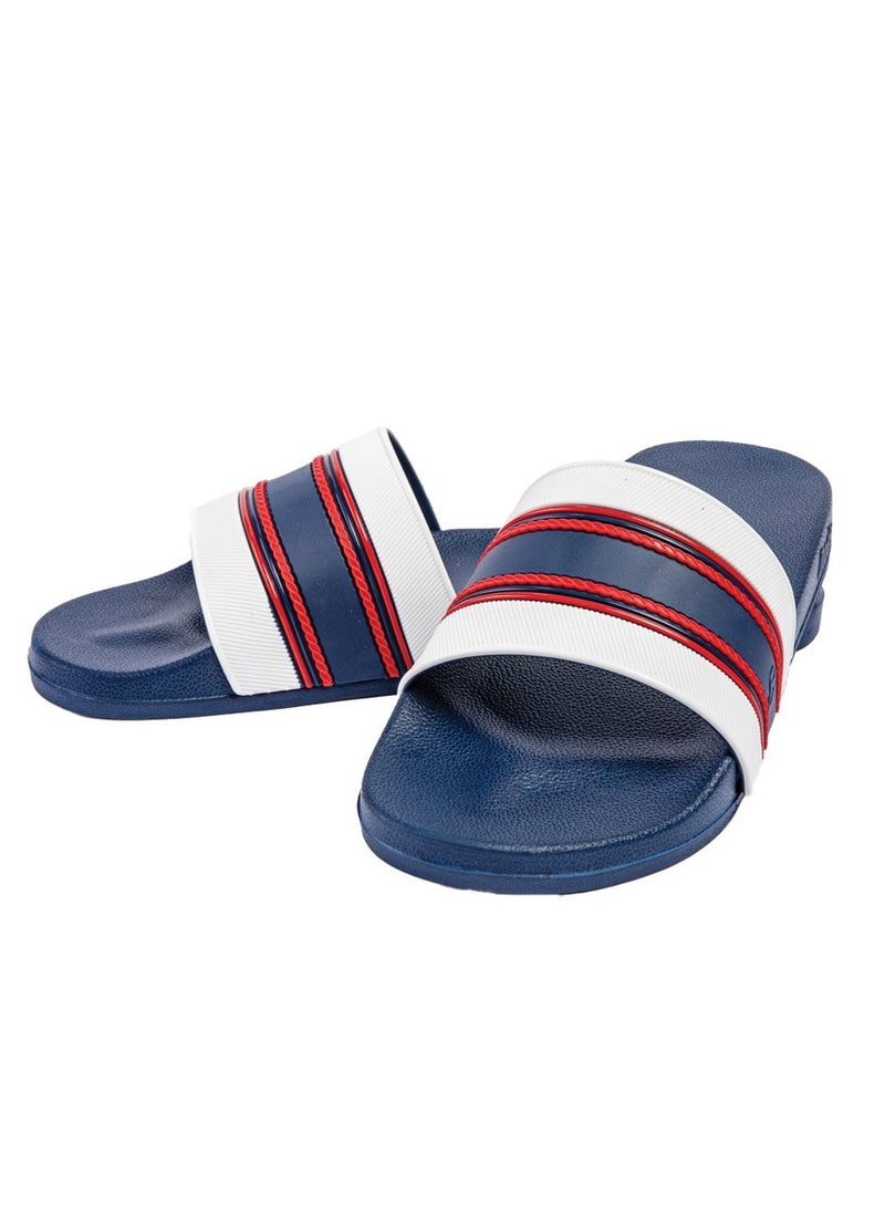 Onda Ajax Navy & White slide slipper - Image 3