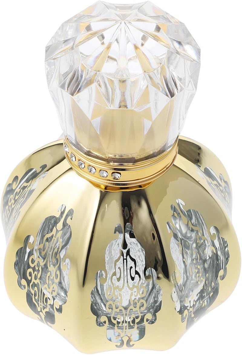 Refillable Atomizer Spray Bottles, Vintage Fine Spray Glass Perfume Bottles, Gold, Random Pattern, Stylish and Practical Design - Image 1