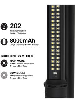 Neiko 40447A Rechargeable Cordless Underhood Work Light 202 Smd Led Light Bar With Max 1 200 Lumens Li-Ion Battery And 2 Brightness Modes  - Image 2