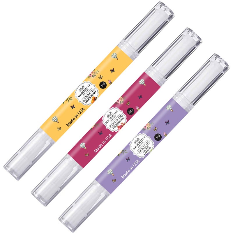 Maccibelle Pure Cuticle & Nail Oil Pen 2ml Heals Dry Cracked Cuticles (Set of 3) - Image 1
