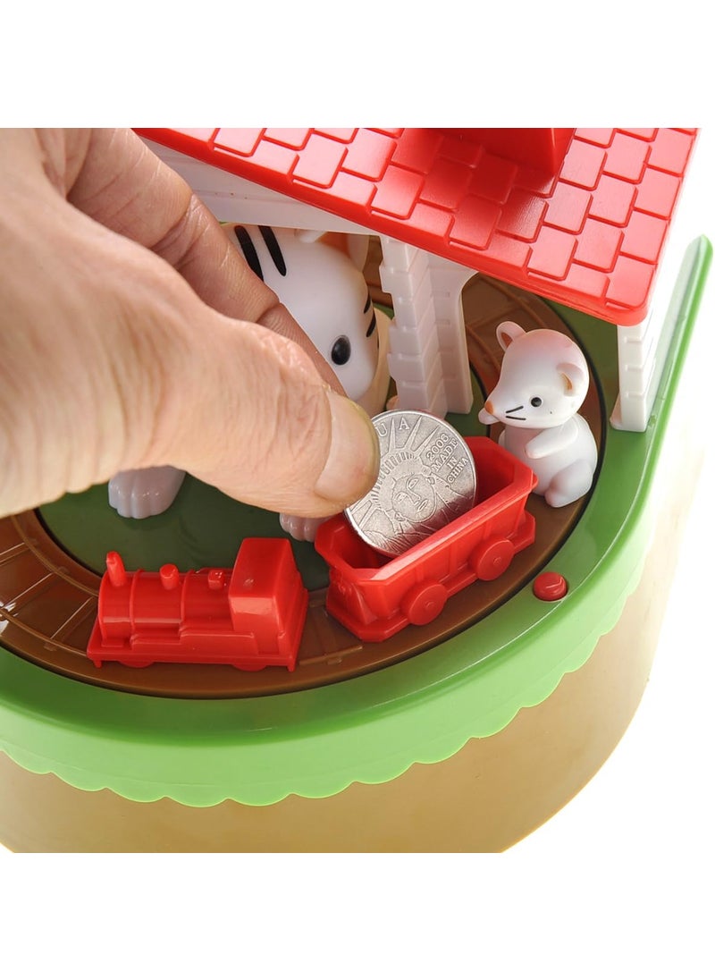 PowerTRC PowerTRC Cat  Mouse Coin Bank with Sound for Kids Cute Money Bank for Boys and Girls Savings Piggy Bank  Fun Gift for Kids and Adults  - Image 2