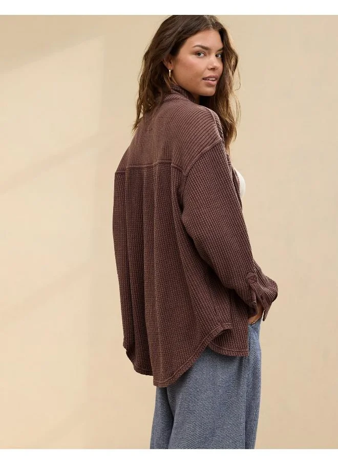Aerie Aerie Anytime Fave Waffle Shirt