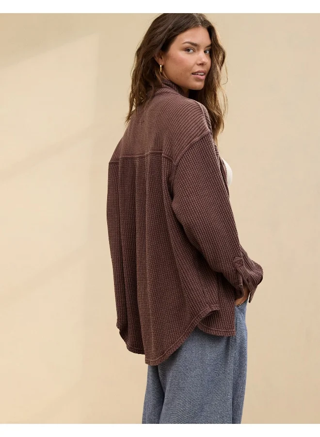 Aerie Aerie Anytime Fave Waffle Shirt