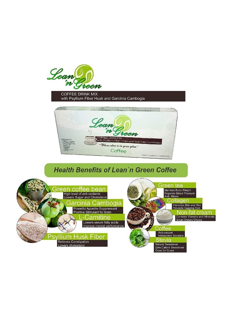 LEAN & PURE - Lean N Green Coffee Drink Mix 147g - Image 1