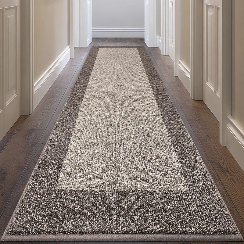 DOMUSTEX Machine Washable Kitchen Rug 32" x 84", Non Slip Kitchen Mat for Floor, Absorbent Entrance Runner Rug for Bedroom, Hallway, Bathroom, Door (Roll Packing) - Image 1