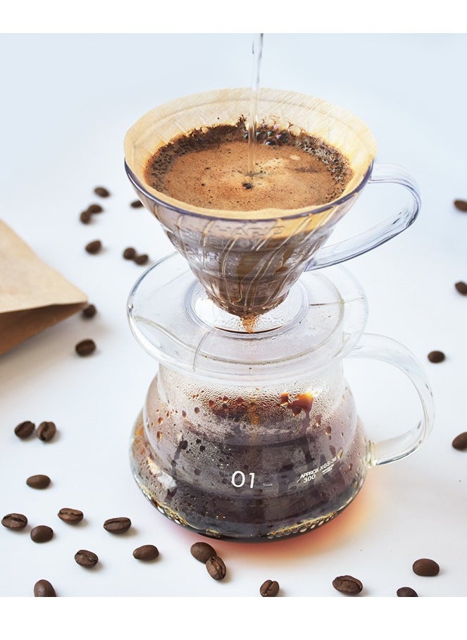 رانك  طقم تقطير v60 الة قهوة مكونة من قمع  و سيرفر زجاجي  - Image 1
