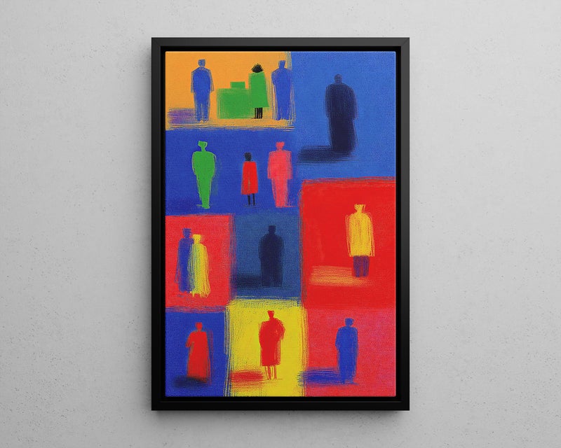 TNESSENTIAL Abstract Healthcare Professionals Silhouettes Painting Poster or Canvas Print, Colorful Medical Staff Wall Art, Modern Hospital Office Decor - Image 5