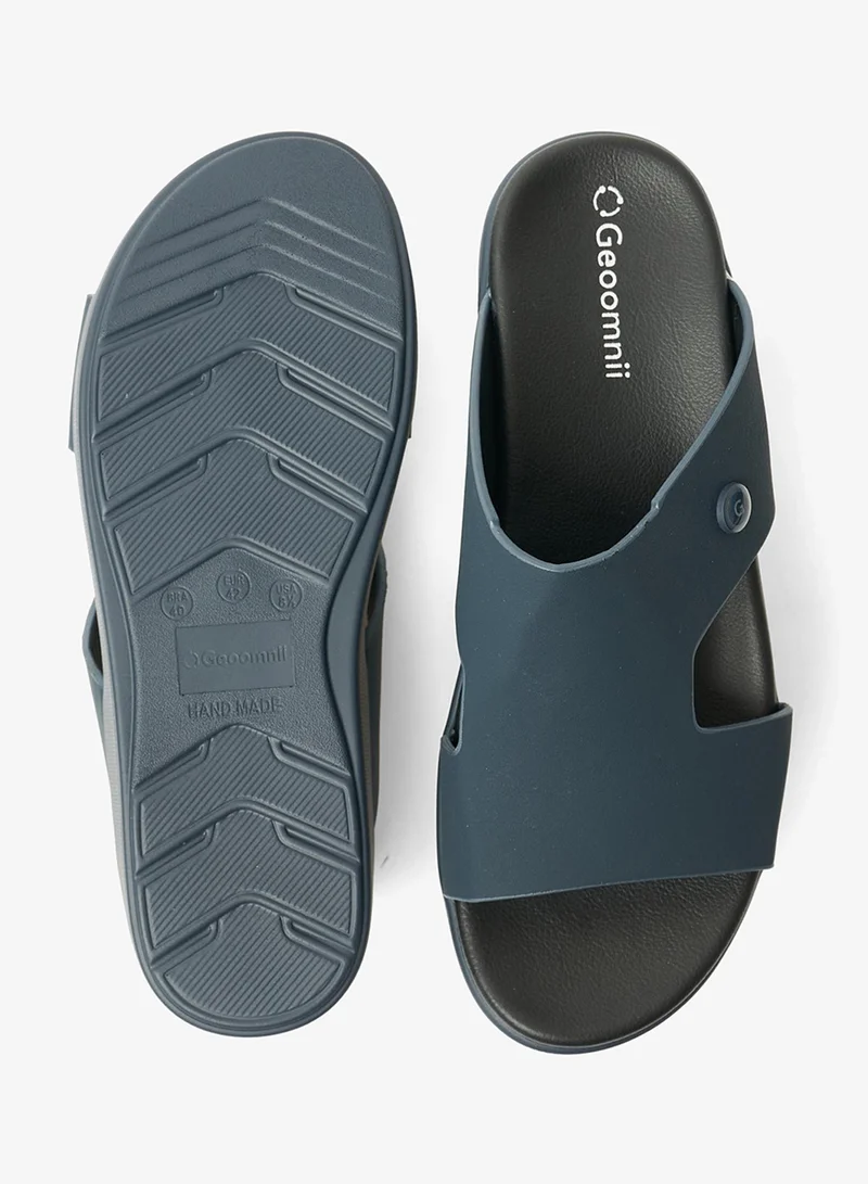 Geoomnii NAVY Geoomnii Mens Arabic Sandals Navy for Men | Best Price UAE
