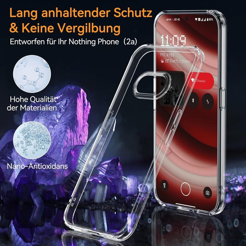 HuHa Protective Cover For Nothing Phone 2a All-inclusive Transparent Shockproof Phone Case - Image 4