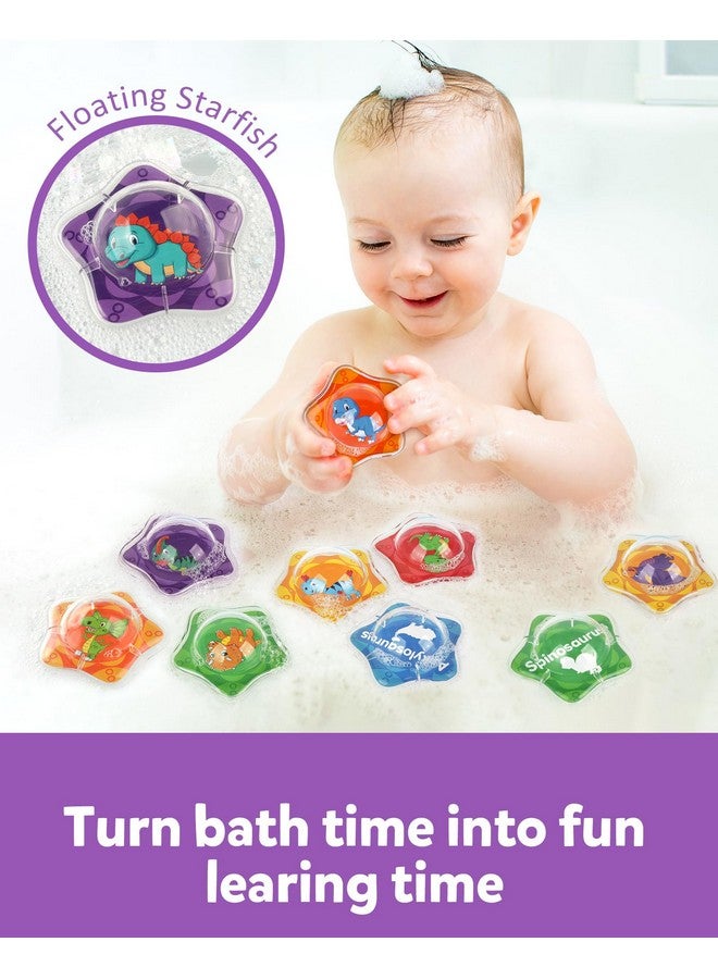 Coogam 12PCS Dinosaur Bath Toys, 12pcs Floating Dinosaur Bathtub Toy Set for Water Pool Beach Shower, Montessori Educational Learning Toy Gift for Preschool 2 3 4 Years Old Kids - Image 4