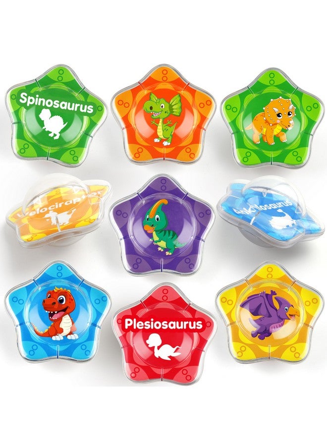 Coogam 12PCS Dinosaur Bath Toys, 12pcs Floating Dinosaur Bathtub Toy Set for Water Pool Beach Shower, Montessori Educational Learning Toy Gift for Preschool 2 3 4 Years Old Kids - Image 1