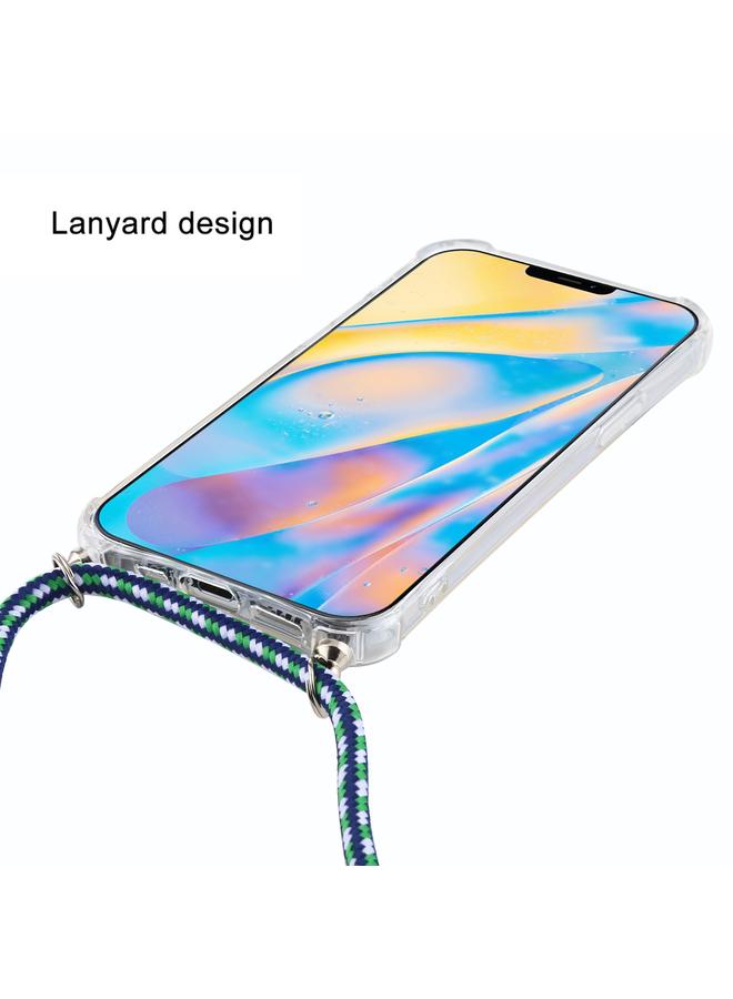 Zaboon Case For iPhone 12 mini Four-Corner Shockproof Transparent TPU Case with Lanyard - Image 3